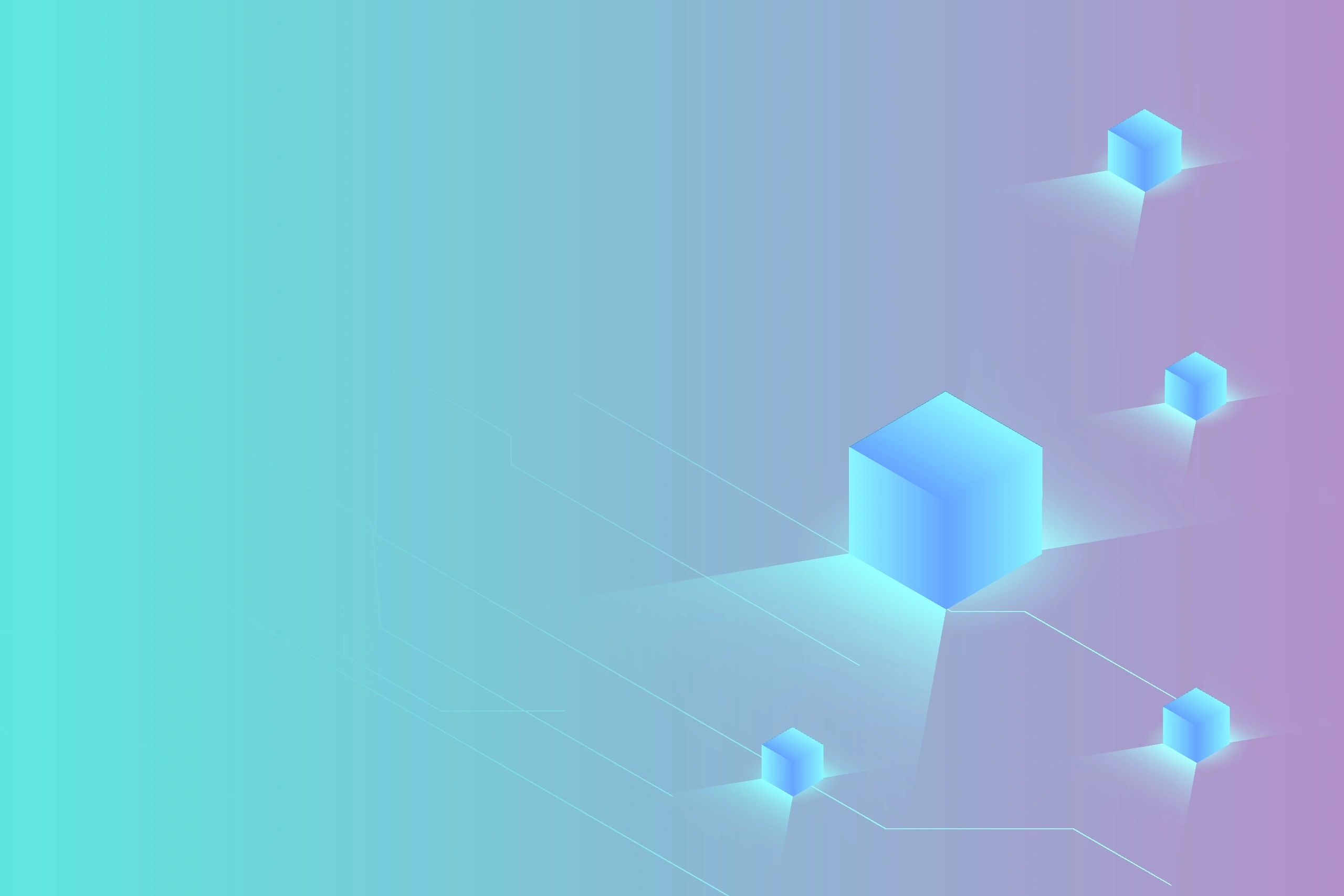 Glowing cube illustration representing on-chain verification