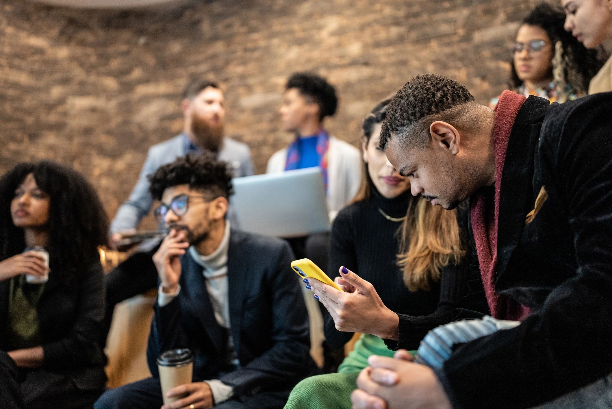People attending a seminar