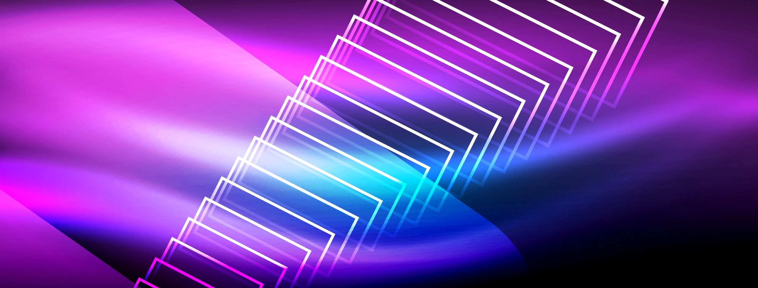 Glowing neon wave abstract background