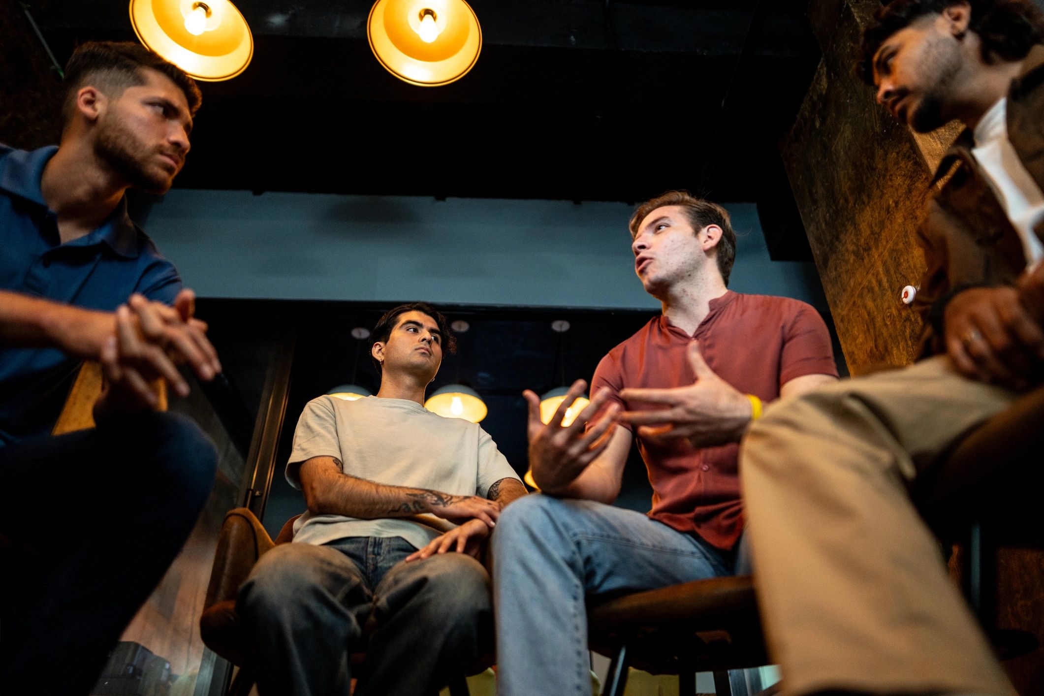Group discussion in a meeting setting