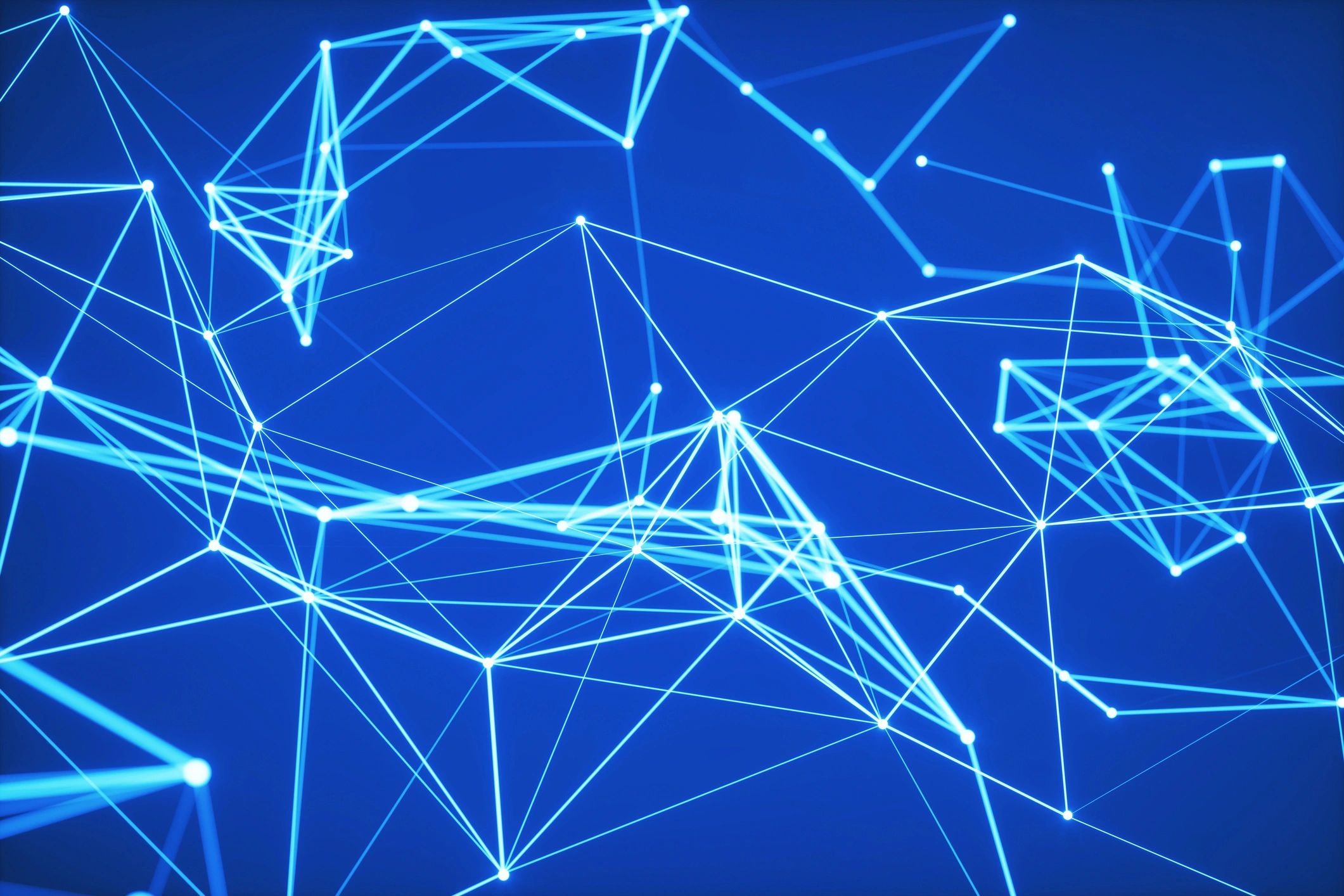 Abstract blue network background